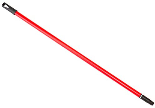 Acan Tradineur - Palo Extensible de Metal y plástico con sujección por Rosca, Mango telescópico acoplable a escobas, cepillos, Limpieza Profesional de Zonas de difícil Alcance (Rojo - 1,5 Metros)