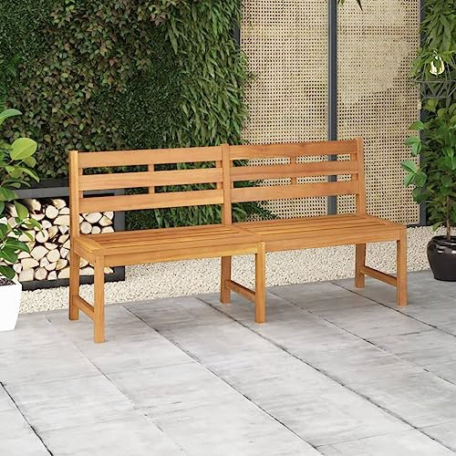 YUHI-HQYD Gartenbank,Park Bänke,Gartenbänke,Ruhebänke,Balkon Bänke,Terrassenmöbel,Dekorative Bänke,Terrassen-Parkbank,Bänke für draußen,für Gärten,Parks,Balkone, 180 cm Massivholz Teak
