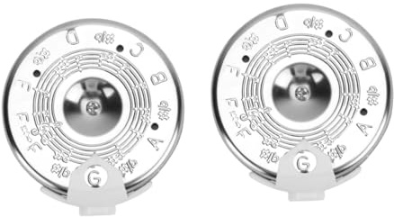 ifundom 2stücke Stimmgerät Für Gitarre Violine Und Bass Leichtes Tragbares Design Präzise Tonhöhe Für Musiker Und Musiklehrer