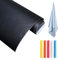 Papel Pizarra Adhesivo Pared, Rollo Adhesivo de Pegatina de Pizarra, Pizarra Adhesiva Pared, Pizarra Tiza, Láminas Pizarra Negra, Pizarra Adhesiva Negro - Dibujar, Escribir, Pintar, Borrar con Tiza