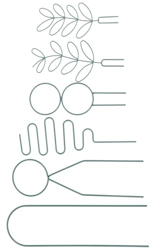 Parliky 6piezas Estacas De Soporte para Trepadoras para Jardín y Patio Soporte y Resistente Monstera