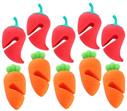 MOLUCKFU Kitchen Accessories Spill-Proof Cartoon Pan Lid Spill Stoppers 10pcs Silicone Lid Boil Lifters Easy to Carry for Slow Cooking and Housewearing