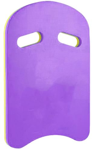 Simbräda, skumbadbräda, barn vuxna simbräda, EVA-flytkraft bräda U-formad vattenbräda, unisex simbräda kickboards med handtag för simning nybörjare (lila)