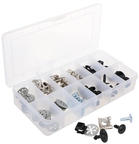 EXAOMBLE Box Di Clip Di Fissaggio Per Auto Viti Di Fissaggio Per Copertura Del Cofano Motore Per Riparazione Del Paraurti Per Scocca Auto