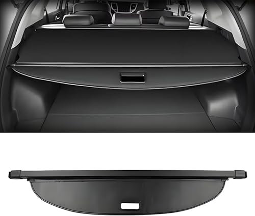 AIBINGBH Einziehbare Heckkoffer Abdeckung für VW Caddy Maxi 5-Doors 2008-2010, Black, Laderaumabdeckung Kofferraum Schutz Abdeckung Kofferraumabdeckung Paket Cover Schutz Innere ZubehöR