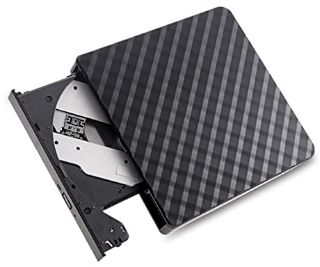 BGAZA Externe DVD Lecteur Optique DVD USB3.0 Enregistreur de brûleur CD/DVD ROM CD RW Lecteur Optique Externe for Ordinateur Portable PC(Zwart)