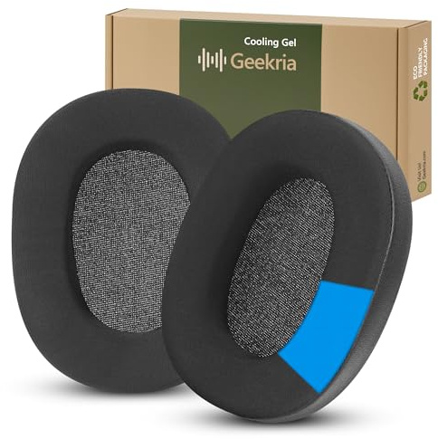 Geekria Sport Cooling-Gel Cuscinetti di ricambio per cuffie Sony WH-1000XM6, parti di ricambio (nero)