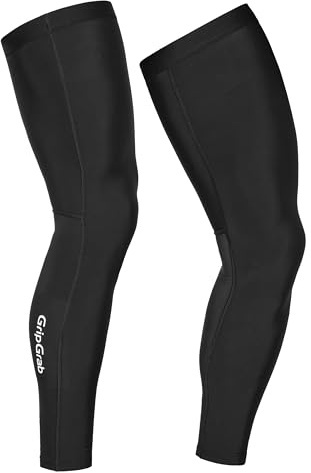 GripGrab RIDE Thermo Beinlinge Radsport Herren & Damen Fahrrad Beinwärmer | Ideal für Rennrad, Gravel & im Frühling oder Herbst, Isolierende Beinstulpen mit rutschfesten Silikonbündchen und Reflektoren