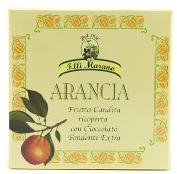Filetti di Arancia ricoperti di cioccolato puro extra fondente F.lli Marano gr 250 | Specialità Artigianale Calabrese