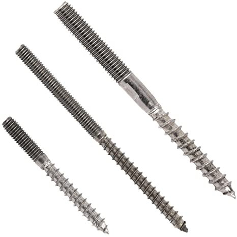 OPIOL QUALITY® Stockschrauben 6x70 mm aus Edelstahl A2 V2A (30 Stück) Doppelgewindeschraube Schraubstifte Gewindestifte Holzschrauben Galvanisch Verzinkt