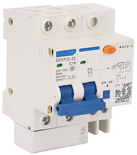 Interruttore Automatico 2P+2 Protezione dalle Perdite Interruttore di Corrente 230V 16A DZ47LE-32