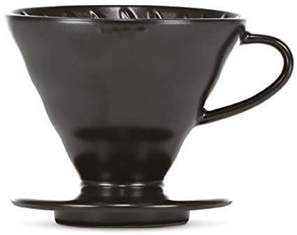 Kaffeefilter/Handfilter V60 aus Porzellan Größe 02 Matte Black von HARIO