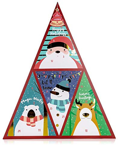 Accentra Beauty- und Wellness Adventskalender Boudoir für Frauen mit 24 Bade-, Make-up, Körperpflege und Accessoires Produkten für eine verwöhnende Adventszeit, 740 g