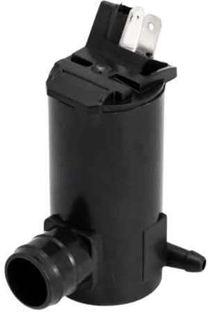 AUTOZOCO Bomba de Agua de Lavado de Parabrisas, Parabrisas Bomba de Lavado de Parabrisas, Compatible con Honda, OEN 38512SDAA01, 2 pines, PVC, Negro