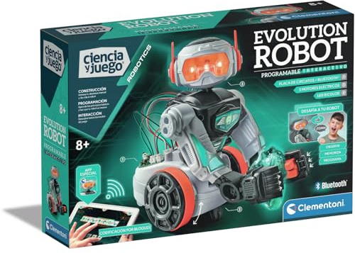 Clementoni Evolution Robot 2.0 - Robot para Montar y Jugar, con App dedicada, Robótica Infantil a Partir de 8 años, Juguete en español (55512)