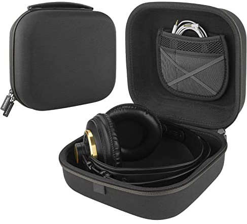 Linkidea Headphones Carrying Case Compatible with AKG K701, Sennheiser HD 200 PRO, HD 350BT, HD650, Philips SHL5905, Protective Hard Shell Travel Bag with Cable (Grey)