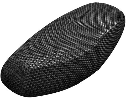 MEndip Sitz Kissen Bezug Sommer Motorrad Roller Sitzbezug Elektrische Atmungsaktive Motorrad Zubehör Sonne Schwarz Schutz Wärmedämmung Sitznetz
