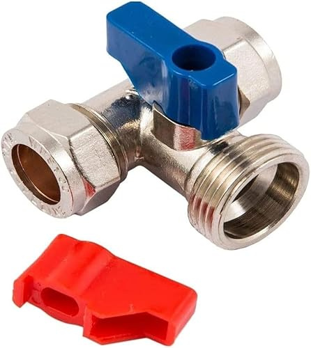 hep® Washing Machine, Dishwasher Appliance Valve Tap Tee Handle, 15mm x 3/4-inch BSP