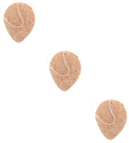 FRCOLOR Esponja Limpiadora De Nuez Herramienta Para Lavado De Cara 3 Uds