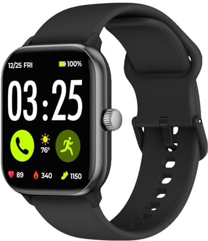 Spade & Co Health Smartwatch 4 - Smartwatch for Men & Women, Heart Rate, Sleep & SpO2 Monitor, Pedometer, Fitness Tracker, Answer/Make Calls IP68 Waterproof iOS & Android Compatible