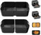 Ninja Air Fryer Silicone Liners for Flexi Drawer 10.4L, AF500UK and Ninja Foodi Flexdrawer Accessories, Premium 10cm High Reusable Large Air Fryer Inserts (3PCS, Black)