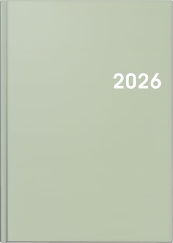 BRUNNEN Buchkalender Mod. 795 2026 | A5, Kunststoff, salbei
