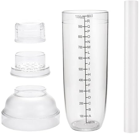 Kit de coctelera de gran capacidad y de limón para cócteles de Bevi Shaker-Matcha Cup. Utiliza las medidas para actualizar la coctelera de cócteles, mezclador de bebidas coctelera