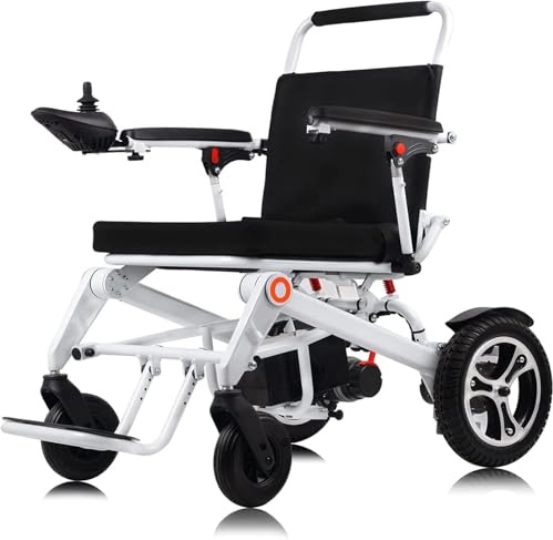 LEFAY Leichter Elektrorollstuhl, nur 22 kg schwer, faltbarer Elektrorollstuhl, Doppelmotor, 13-Ah-Akku, langlebiger Rollstuhl