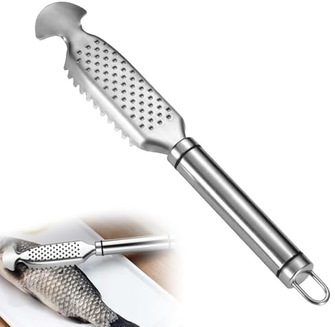 Fischschuppen Entferner,Entschupper Für Fisch,Neuer 3-In-1 Fischschupper,Profi Fischs Scaler Scraper Zum Entfernen Von Fischschuppen Und Eingeweiden,Geeignet Für Küchen Und Fischmärkte