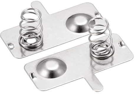 RAYAKT Set di contatti a molla per batteria, 90 pezzi, 3 tipi (positivi/negativi/station wagon), 10 x 9 mm, 21 x 9 mm, contatti a molla per telecomandi, giocattoli, elettronica