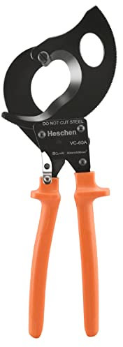 Heschen Ratschen-Kabelschneider VC-60A für 60 mm/500 mm² Abisolierzange, Hand-Crimpzange