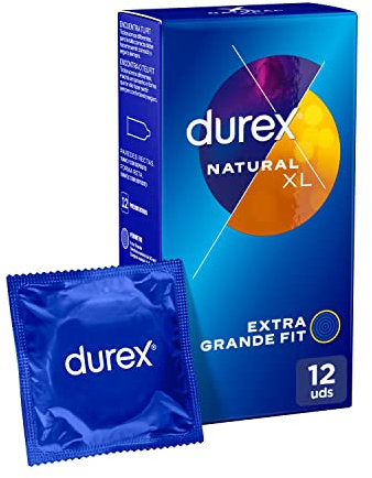 Durex NATURAL XL UDS Kondome, Transparent, 12 stück