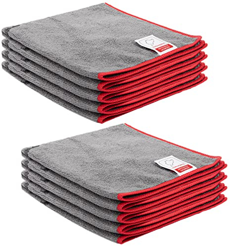 Nürburgring® Paños de microfibra que son suaves con la pintura con 300 GSM - extremadamente absorbentes y súper suaves - paños de pulido sin pelusa para la limpieza (8)