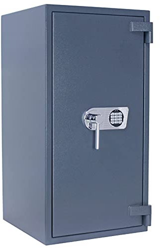 Profirst Feuerschutztresor Teos Plus EN3, Feuerschutz, Elektronikschloss, Notbestromung, 2 Fachböden, Innentresor, inkl. Befestigungsmaterial