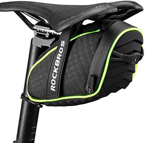 ROCKBROS Cykelsadelväskor Cykelväska för Cykelsadel Reflekterande, Vattentät Cykelsitsväska Cykeltillbehör