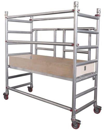 Horison Industries Aluminium Fold Out Tower - Compact and Foldable Tower - Perfect Scaffolding Solution - Fits Through Standard Doorways & Corridors - Working Height 2800 mm - Platform Height 800 mm