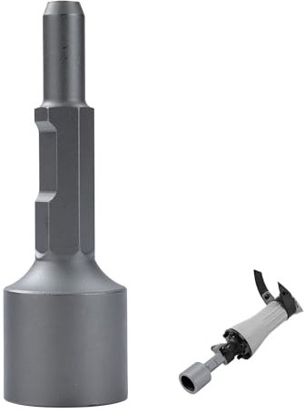 TOPWAY 65A Jack Hammer Star Picket Post Driver Chisel Bit 50 x 70 x 220mm for Demolition Jackhammer Breaker 121144