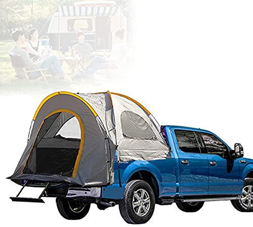 Campingzelt, LKW-Zelt für 5,5-Fuß-Bett – 210D Oxford Pickup-Truck-Ladefläche und Heckklappen-Bettzelte für Camping mit wasserdichter PU2000-Beschichtung, Schlafkapazität für 2 Pers