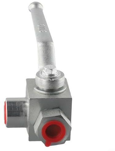 Hydraulic Three-Way High Pressure Ball Valve, Carbon Steel Hydraulic Ball Valve Designed for High Pressure Applications(G3/8)