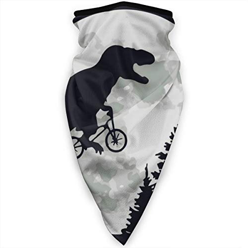 Dinosaurier Fahrrad Mond Herren Damen Halswärmer Sturmhaube Atmungsaktiv Halstuch Bequem Gesichtsschutz Für Motorrad Lauf Klettern