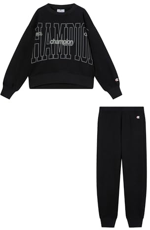 Champion Tuta Legacy Bambina, Nero, XL