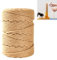 Corda Juta Naturale 30 m,Spago Tiragraffi per Gatto,Corda Canapa Sisal,Juta Decorazioni Filo 6 mm,Corda Artigianale per Giardinaggio, Artigianato, DIY, Decorazione e Legature Confezioni Regalo