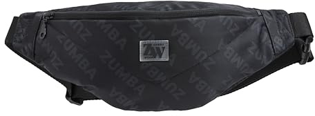 ZUMBA Waist Pack for Women and Men – Lightweight Fanny Pack Crossbody Bag with Adjustable Strap – Black Travel Fanny Pack, Waist Pouch for Dance, Gym, Festivals, and Everyday Essentials