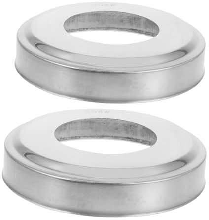 HYTROVE 2pcs Stainless Steel Pool Ladder Escutcheons End Caps for Inground Spa Handrails Stability for Pool Swimming Ladder Parts