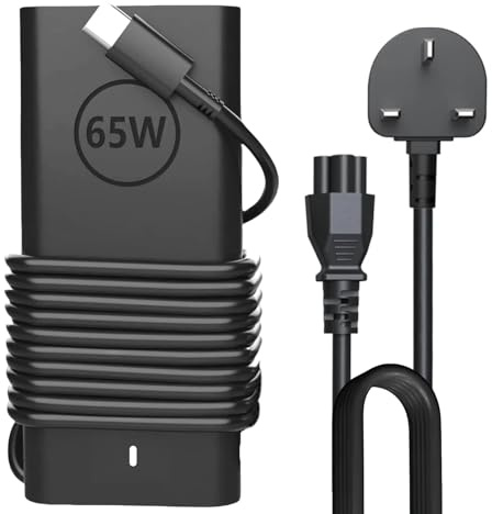 SCOVEE 65W USB C Power Adapter, Compatible Dell Laptop Charger for Dell Latitude 3440/5320/5420/5430/5440/5520/5530/5540/7330/7340XPS 13,ChromeBook 3100,2-in-1 Tablet,Type CAdapter Power Cord