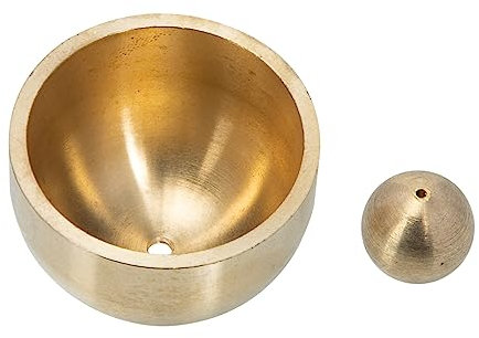 Mipcase Accesorios para Campanas de Viento Timbre Musical Campanilla Campanero Exterior Timbre de la Puerta Decoración de Campana Decoración del Patio Timbre portátil Cobre Dorado