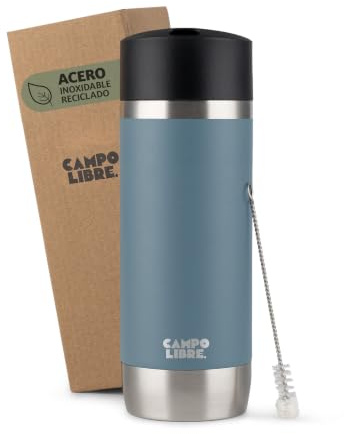 Campo Libre® Anto Travel Mug 350ml – Premium Insulated Coffee Cup to Go with One-Touch Leakproof Lid, Double-Wall Stainless Steel Coffee Mug, Keeps Drinks Hot for 6h