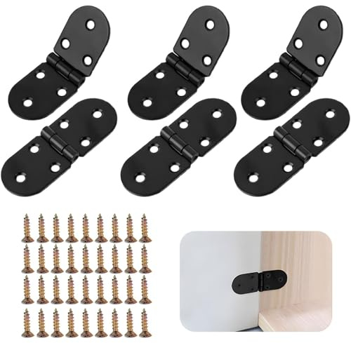 Zegnuem Cerniera pieghevole, 1 pezzo, cerniere pieghevoli, console, cerniera per mobili, senza foratura, per camper, roulotte, letto, tavolo, porta pieghevole, porta dell'armadio e tavolo