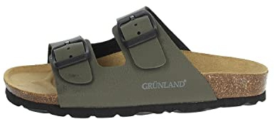 Grunland Light CB1537 - Scarpe da neonato verde oliva con fibbie in betulla, oliva, 40 EU