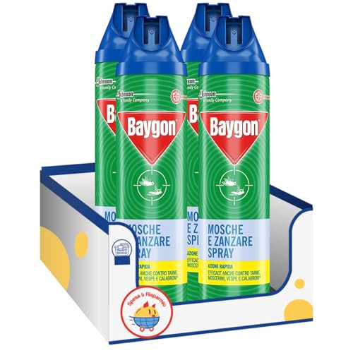 Insetticida spray per mosche e zanzare – 400 ml – Variazioni 4/8/12 Pezzi (4)